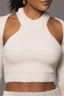 Ivory Cross Paths Plush Three-Piece Set 33 Ivory Cross Paths Plush Three-Piece Set -Jluxlabel Dress Shop PRODUCT JAN192023 78