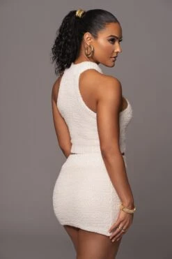 Ivory Cross Paths Plush Three-Piece Set 29 Ivory Cross Paths Plush Three-Piece Set -Jluxlabel Dress Shop PRODUCT JAN192023 82