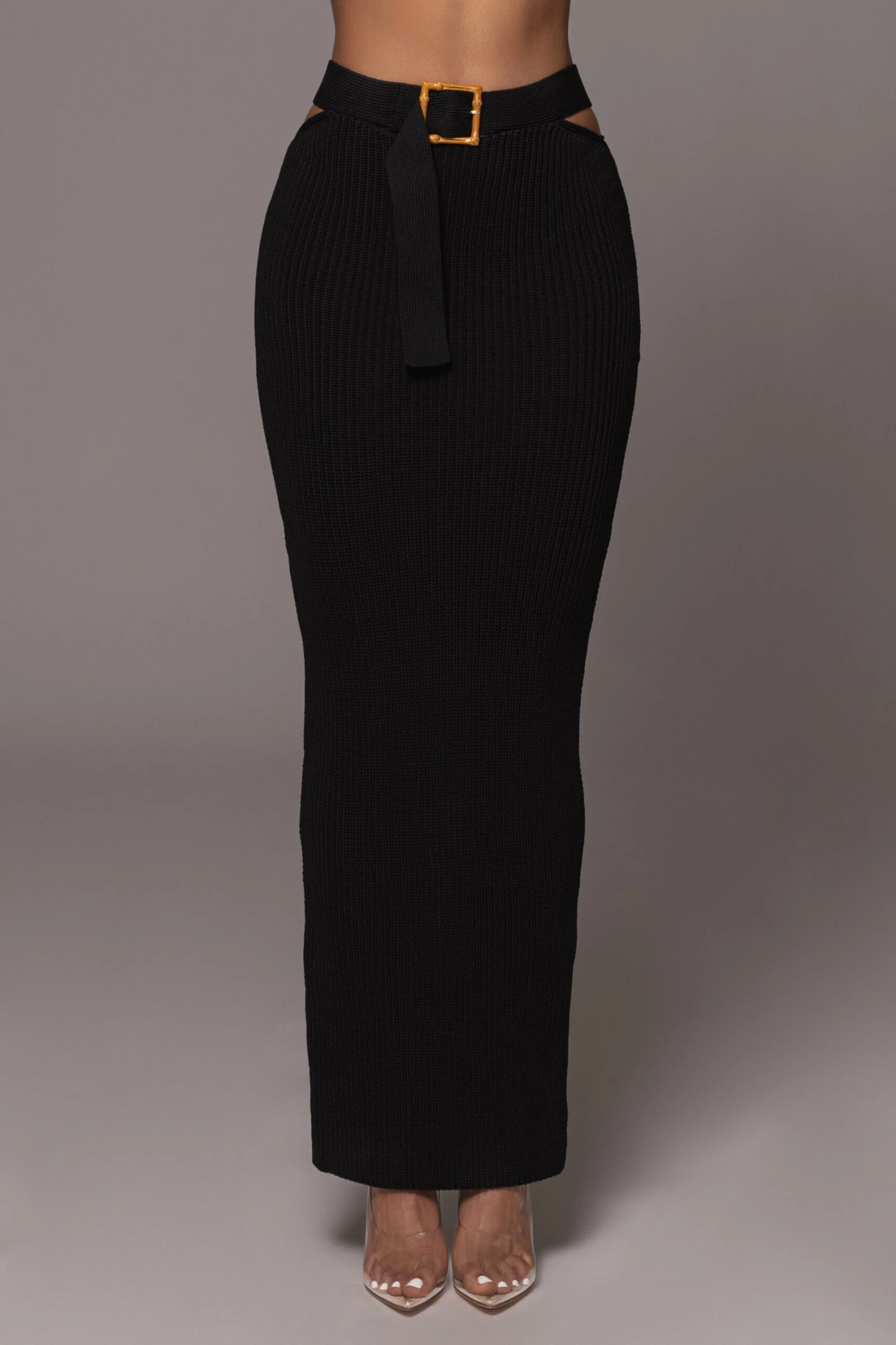 Black Nikole Ribbed Skirt Set 8 Black Nikole Ribbed Skirt Set - Image 6