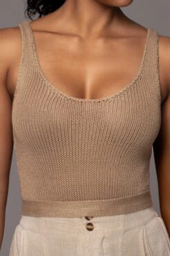 Taupe Juliette Knit Belted One Piece -Jluxlabel Dress Shop PRODUCT JAN192023 94