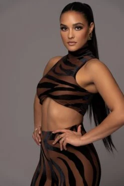 Pecan Never Phased Crop Top -Jluxlabel Dress Shop PRODUCT JAN252023 NEWARRIVALS 193