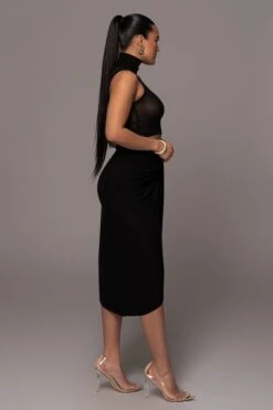 Black Barely There Turtleneck Top -Jluxlabel Dress Shop PRODUCT JAN252023 NEWARRIVALS 221