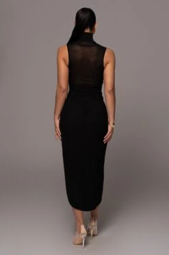 Black Barely There Turtleneck Top -Jluxlabel Dress Shop PRODUCT JAN252023 NEWARRIVALS 222