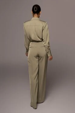 Olive Misty Button Up -Jluxlabel Dress Shop PRODUCT JAN52022 92