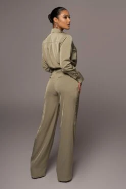 Olive Misty Button Up -Jluxlabel Dress Shop PRODUCT JAN52022 93