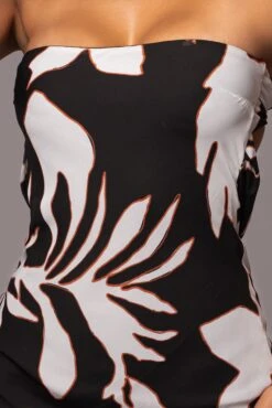 Ivory Floral Break Free Strapless Maxi Dress -Jluxlabel Dress Shop PRODUCT JUL112023 CHIFFON 10