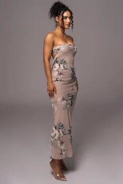 Purple Floral Break Free Strapless Maxi Dress -Jluxlabel Dress Shop PRODUCT JUL112023 CHIFFON 12