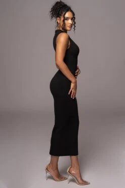 Black Never Better Midi Dress -Jluxlabel Dress Shop PRODUCT JUL112023 CHIFFON 121