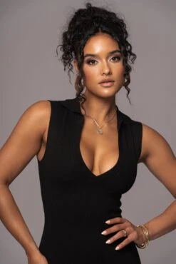 Black Never Better Midi Dress -Jluxlabel Dress Shop PRODUCT JUL112023 CHIFFON 124