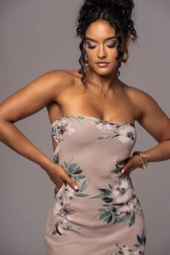 Purple Floral Break Free Strapless Maxi Dress -Jluxlabel Dress Shop PRODUCT JUL112023 CHIFFON 18