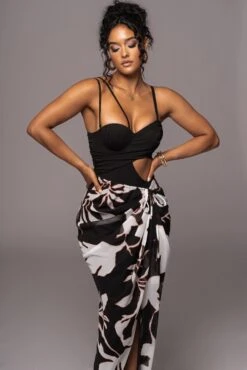 White Floral Endless Oasis Skirt Set -Jluxlabel Dress Shop PRODUCT JUL112023 CHIFFON 49