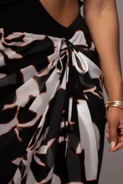 White Floral Endless Oasis Skirt Set -Jluxlabel Dress Shop PRODUCT JUL112023 CHIFFON 50