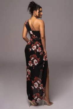 Red Floral Dream Chiffon Dress -Jluxlabel Dress Shop PRODUCT JUL112023 CHIFFON 62