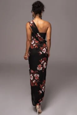 Red Floral Dream Chiffon Dress -Jluxlabel Dress Shop PRODUCT JUL112023 CHIFFON 63