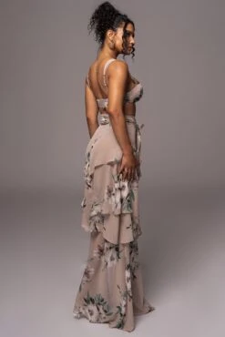 Purple Floral Printed Love Two-Piece Set 31 Purple Floral Printed Love Two-Piece Set -Jluxlabel Dress Shop PRODUCT JUL112023 CHIFFON 70