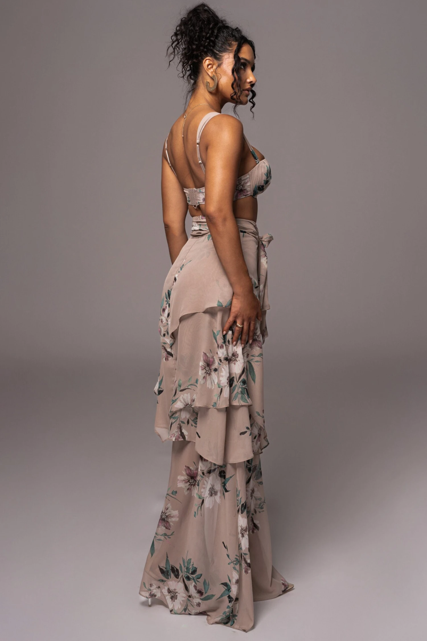 Purple Floral Printed Love Two-Piece Set 15 Purple Floral Printed Love Two-Piece Set - Image 13