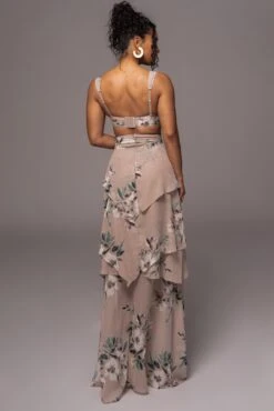 Purple Floral Printed Love Two-Piece Set 35 Purple Floral Printed Love Two-Piece Set -Jluxlabel Dress Shop PRODUCT JUL112023 CHIFFON 71