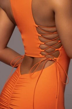 Tangerine Late Nights Midi Dress -Jluxlabel Dress Shop PRODUCT JUL112023 NEWARRIVALS 25