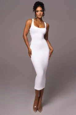 Ivory Late Nights Midi Dress -Jluxlabel Dress Shop PRODUCT JUL112023 NEWARRIVALS 40