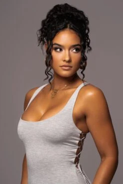 Grey Late Nights Midi Dress -Jluxlabel Dress Shop PRODUCT JUL112023 NEWARRIVALS 58