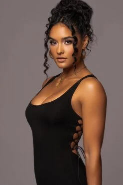 Black Late Nights Midi Dress -Jluxlabel Dress Shop PRODUCT JUL112023 NEWARRIVALS 67