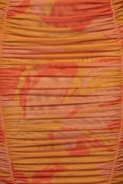 Orange Costa Rica Floral Skirt -Jluxlabel Dress Shop PRODUCT JUL132022 61