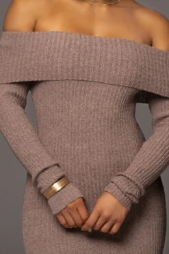 Brown Take A Chance Off-Shoulder Dress -Jluxlabel Dress Shop PRODUCT JUL132023 ASAPMISSING 54