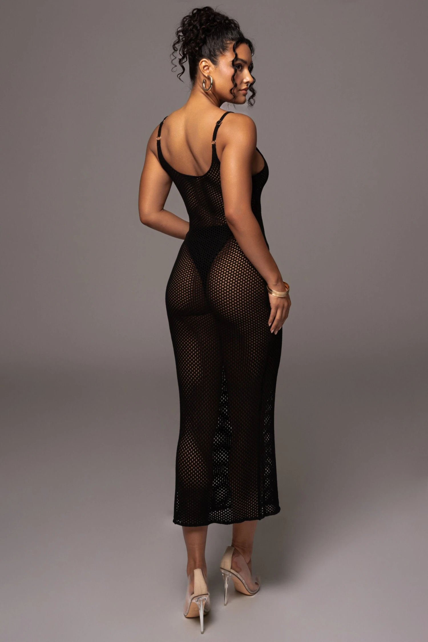 Black Almost Paradise Netted Maxi Dress 13 Black Almost Paradise Netted Maxi Dress - Image 11
