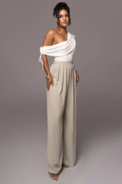 Ivory New Obsession Draped Top -Jluxlabel Dress Shop PRODUCT JUL132023 CHIFFON 10 fde728b8 b607 4b66 a9b0 416f4d0959cd