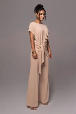Tan Chase The Sun Two-Piece Set -Jluxlabel Dress Shop PRODUCT JUL132023 CHIFFON 143
