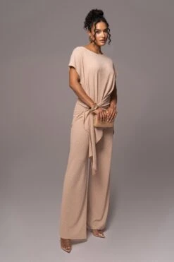Tan Chase The Sun Two-Piece Set -Jluxlabel Dress Shop PRODUCT JUL132023 CHIFFON 146