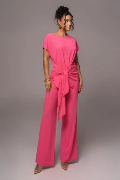 Fuchsia Chase The Sun Two-Piece Set -Jluxlabel Dress Shop PRODUCT JUL132023 CHIFFON 155