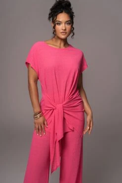 Fuchsia Chase The Sun Two-Piece Set -Jluxlabel Dress Shop PRODUCT JUL132023 CHIFFON 159