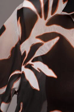 Ivory Floral Between Us Printed Button Up -Jluxlabel Dress Shop PRODUCT JUL132023 CHIFFON 184