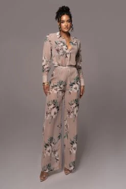 Purple Floral Stay For A While Printed Trousers -Jluxlabel Dress Shop PRODUCT JUL132023 CHIFFON 201 aaafb497 9bb6 4319 a438 161aa71e2228
