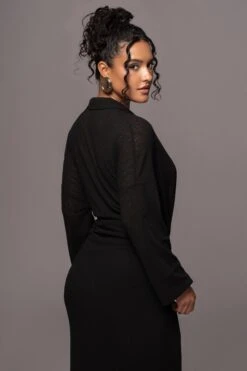 Black Sunlight Crinkled Mesh Skirt Set -Jluxlabel Dress Shop PRODUCT JUL132023 CHIFFON 256