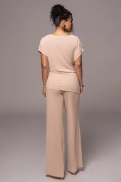 Tan Chase The Sun Two-Piece Set -Jluxlabel Dress Shop PRODUCT JUL132023 CHIFFON 4782