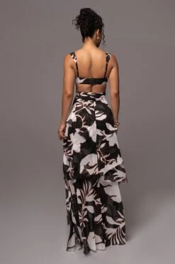 White Floral Printed Love Two-Piece Set -Jluxlabel Dress Shop PRODUCT JUL132023 CHIFFON 99