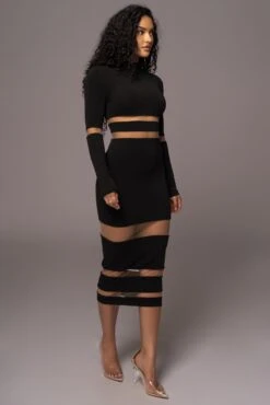 Noir The One Mock Neck Midi Dress -Jluxlabel Dress Shop PRODUCT JUL192023 AUGDROP1 121 f0e6b637 7cea 44f0 b825 1c0443ec14a0