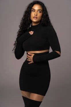 Noir The One Mock Neck Midi Dress -Jluxlabel Dress Shop PRODUCT JUL192023 AUGDROP1 126 bfdb188b d0a4 4002 a8a6 f0b10e6bcc3f