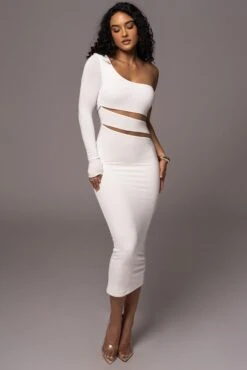 Ivory Chase The Night One Shoulder Dress -Jluxlabel Dress Shop PRODUCT JUL192023 AUGDROP1 16