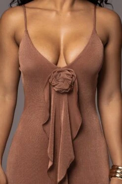 Tan Rosalinda Maxi Dress -Jluxlabel Dress Shop PRODUCT JUL192023 NEWRESHOOTS 52