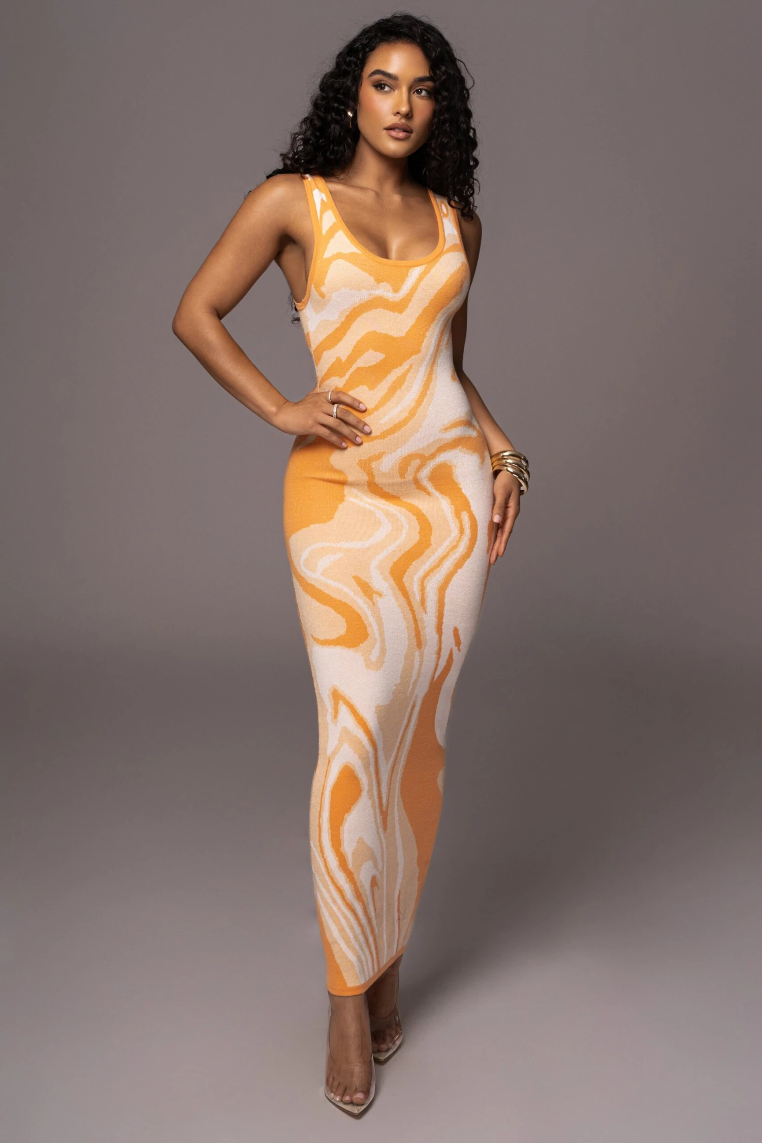 Orange Tropicana Tank Maxi Dress 3 Orange Tropicana Tank Maxi Dress