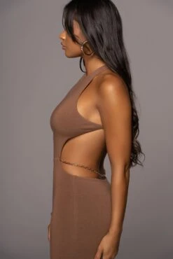 Pecan Empress Midi Dress -Jluxlabel Dress Shop PRODUCT JUL222022 BASIX 125