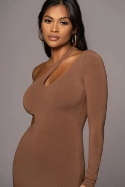 Pecan By My Side Cutout Dress -Jluxlabel Dress Shop PRODUCT JUL222022 BASIX 4