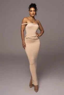 Tan One Of One Maxi Dress