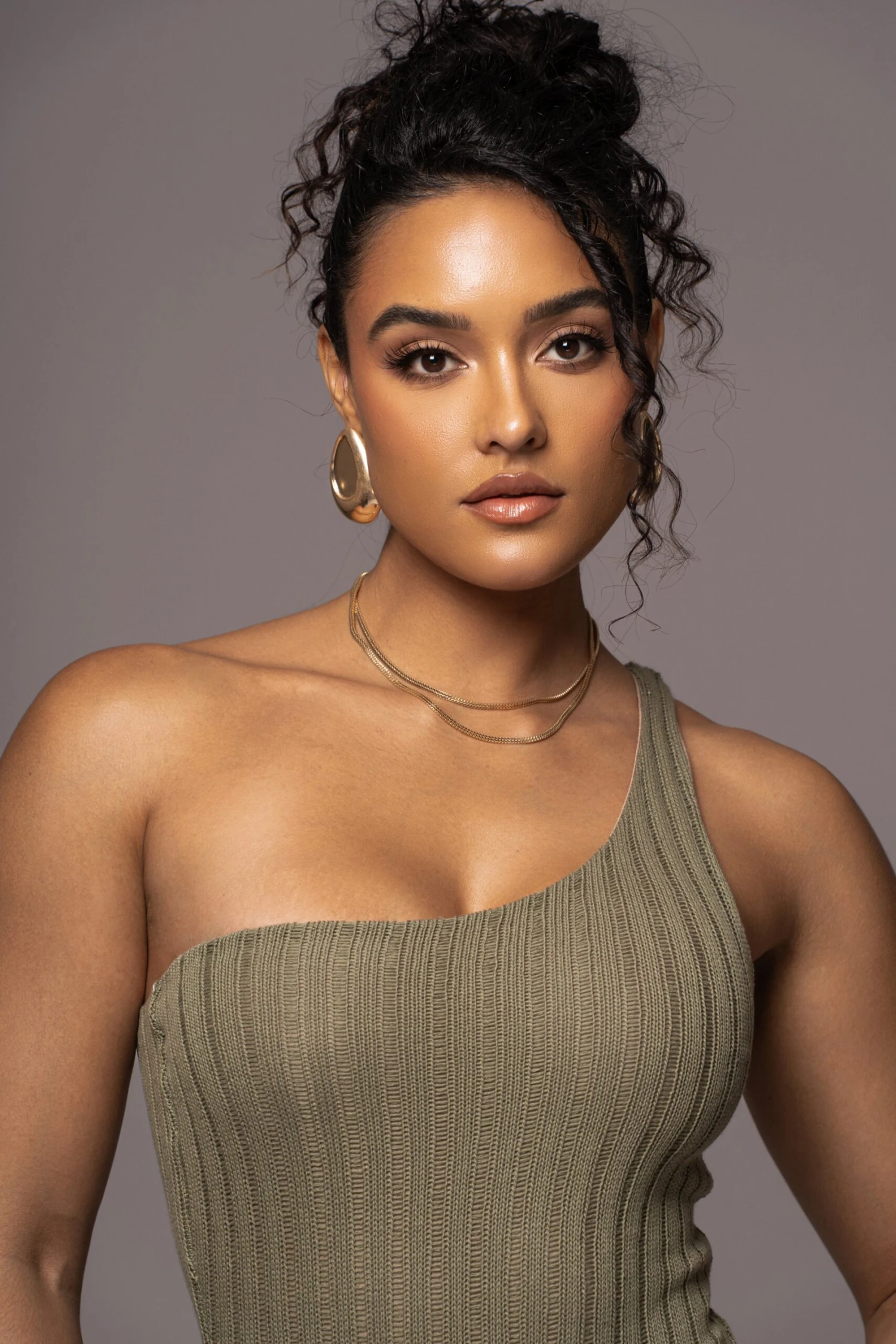 Olive Malibu Nights One Shoulder Bodysuit 8 Olive Malibu Nights One Shoulder Bodysuit - Image 6