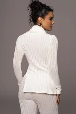 White One Call Away Ribbed Turtleneck Top -Jluxlabel Dress Shop PRODUCT JUL262023 AUGDROP12 61