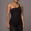 Black Malibu Nights One Shoulder Bodysuit -Jluxlabel Dress Shop PRODUCT JUL262023 AUGDROP12 73