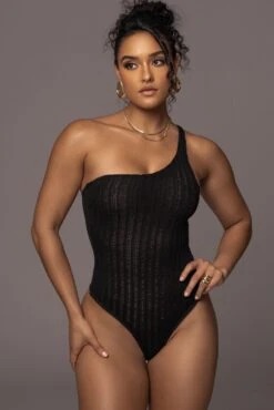 Black Malibu Nights One Shoulder Bodysuit -Jluxlabel Dress Shop PRODUCT JUL262023 AUGDROP12 76